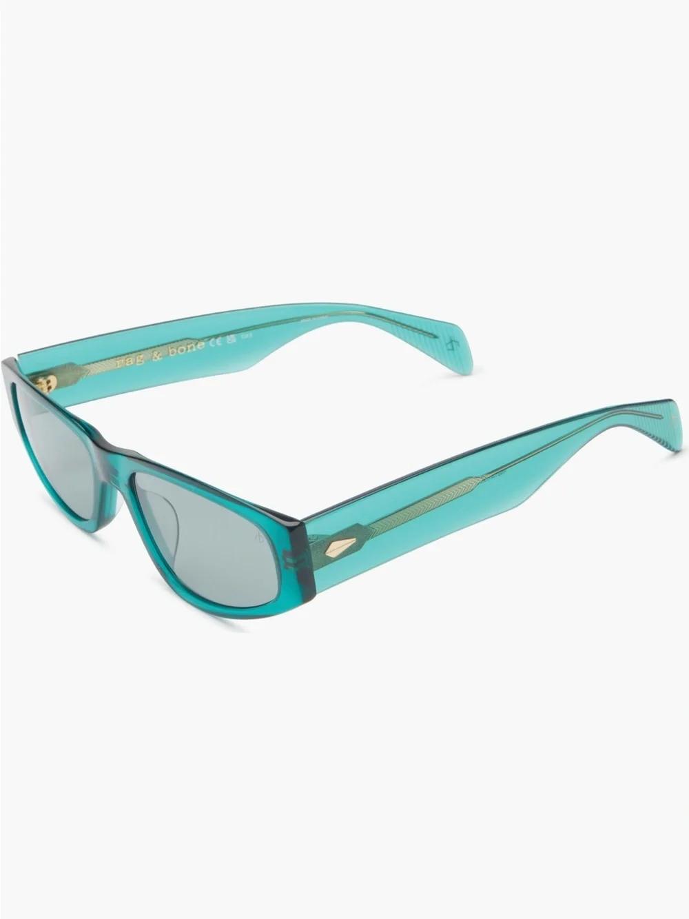 rag & bone 55mm Oval Sunglasses in Teal NWT